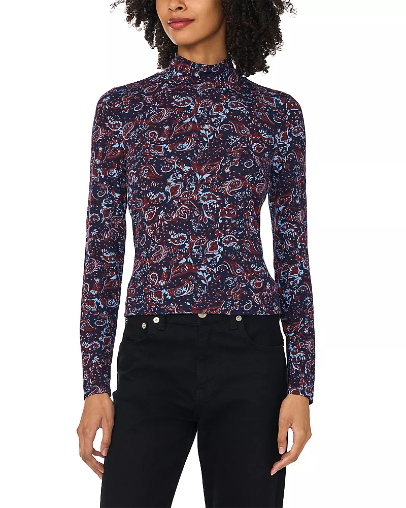 Vince Camuto Mock Neck Long Sleeve Top