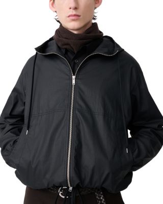 Cotton Drawstring Hood Zip Jacket