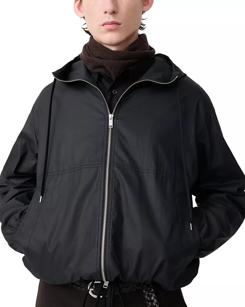 Studio Nicholson Cotton Drawstring Hood Zip Jacket