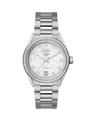 Carrera Date Diamond Automatic Watch, 36mm