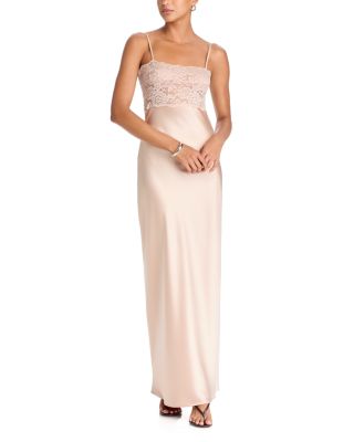 Myra Lace & Satin Slip Dress