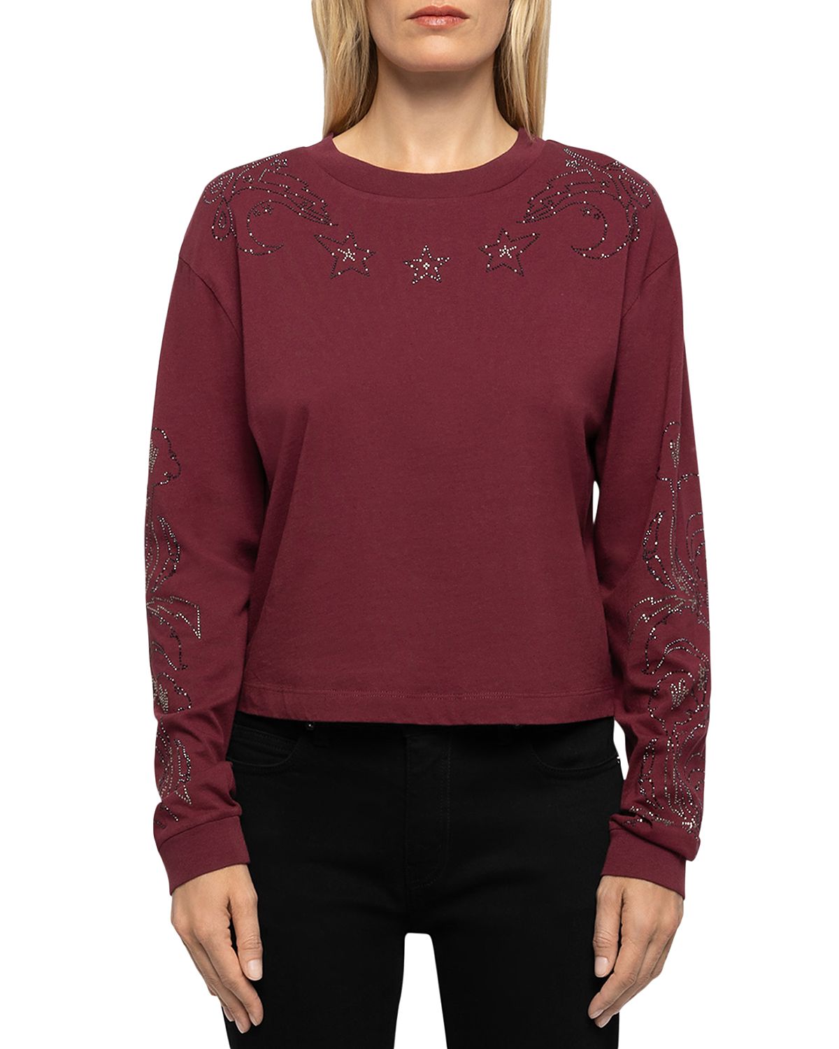 Zadig & Voltaire Iona Cotton Embellished Sweatshirt