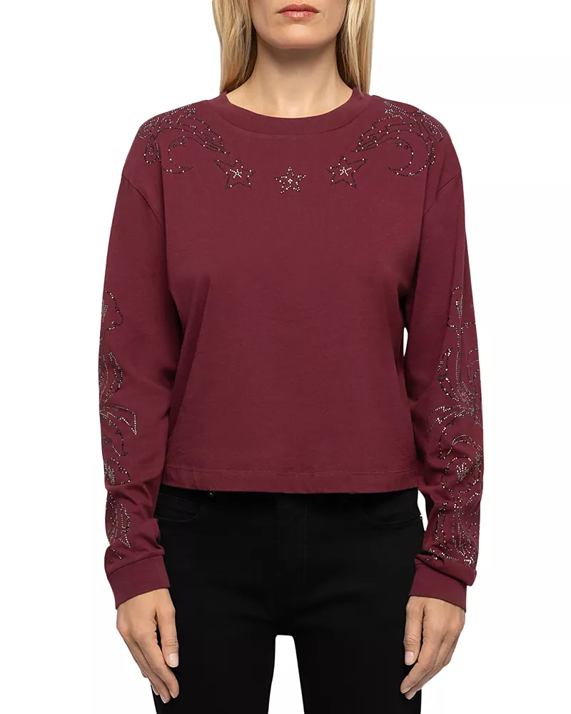 Zadig & Voltaire Iona Cotton Embellished Sweatshirt