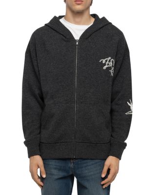 Zadig & Voltaire Camillo Wool & Cashmere Knit Graphic Hoodie