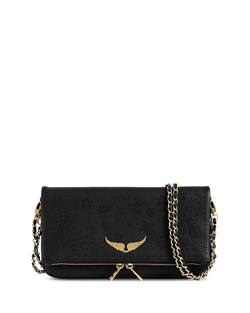Zadig & Voltaire Rock Perfo Leather Clutch · OS