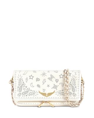 Zadig & Voltaire Rock Perfo Leather Clutch