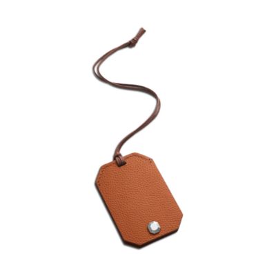 Octogone Leather Bottle Tag