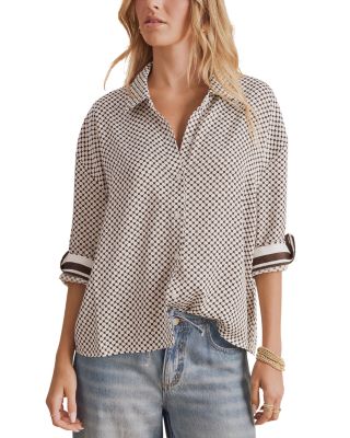Clara Printed Button Down Shirt