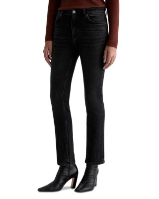 Mari High Rise Straight Jeans in Octave