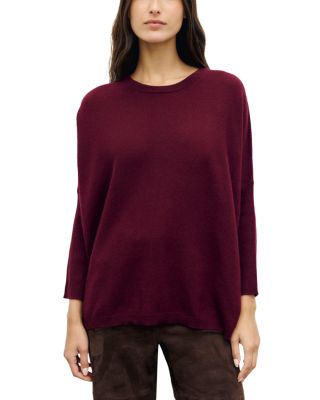 Reta Cashmere Ribbed Sleeve Sweater