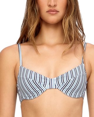 Stripe Balconette Bikini Top