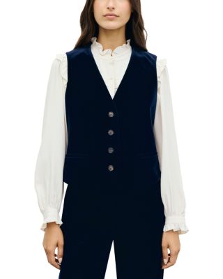 Gerard Darel Jae Velveteen Vest