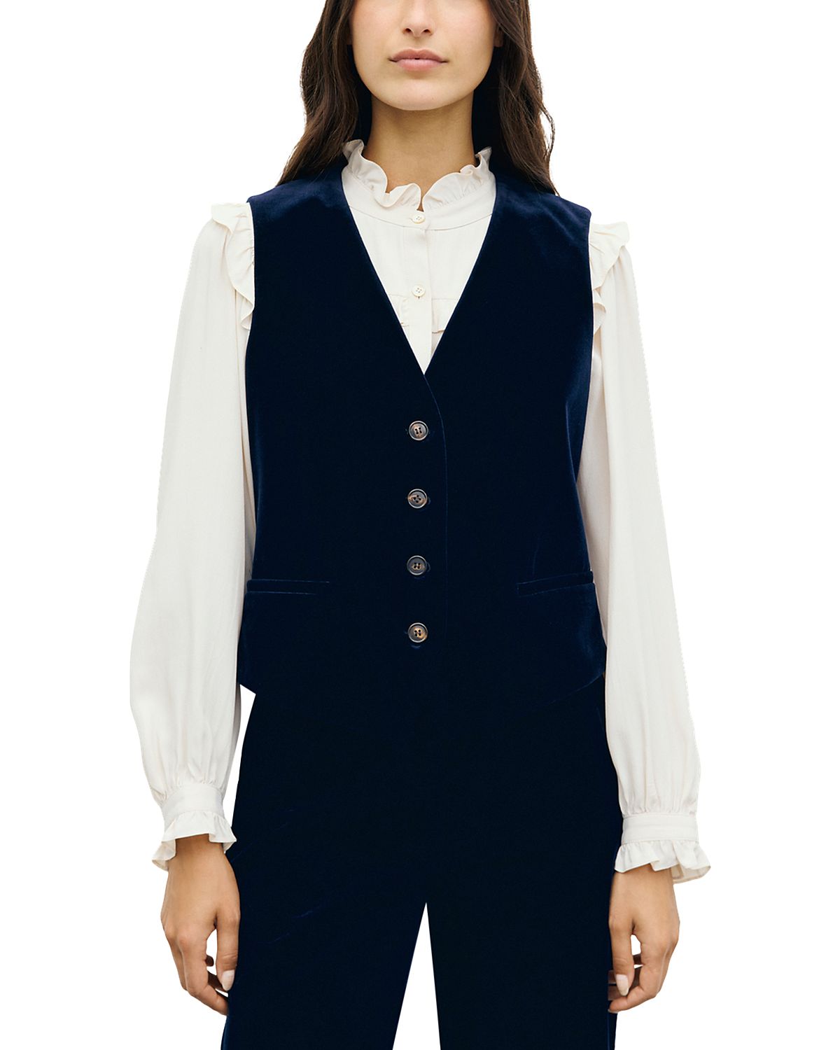Gerard Darel Jae Velveteen Vest