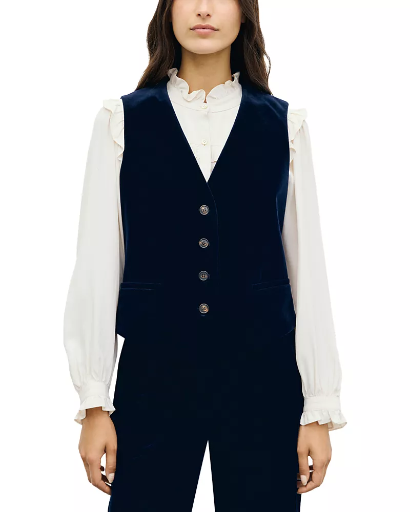 Gerard Darel Jae Velveteen Vest