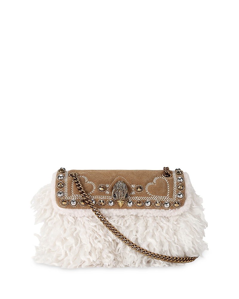 Kurt Geiger London Mini Kensington Faux Fur Crossbody