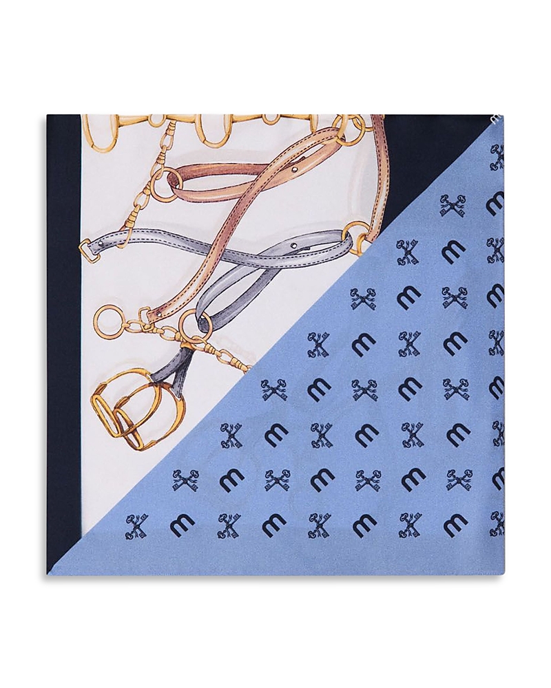 Maje Equestrian Motif Silk Scarf · OS