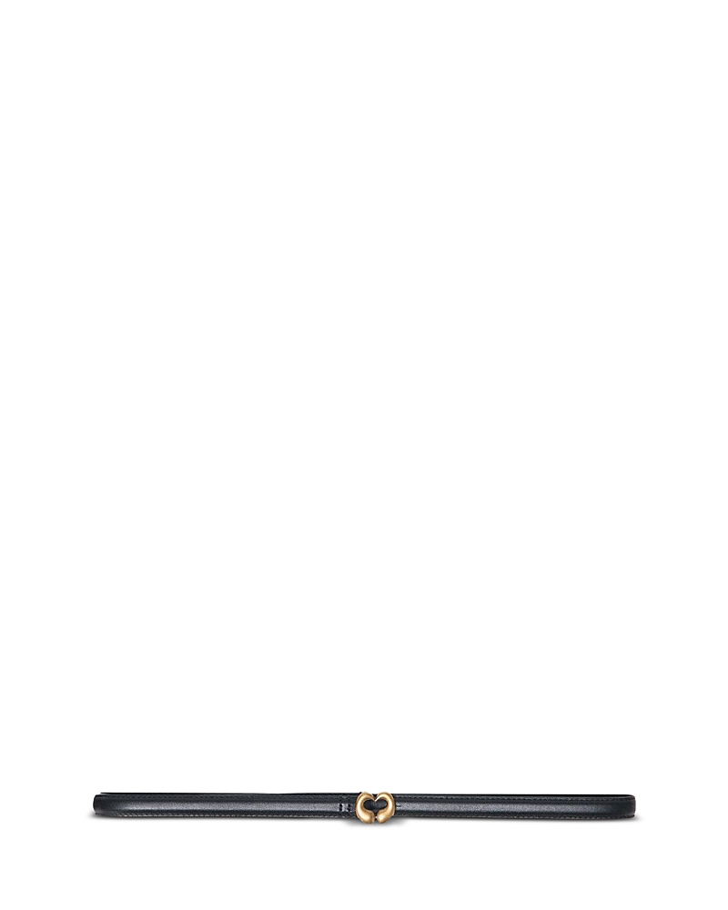 Maje Women's Slim Leather Belt