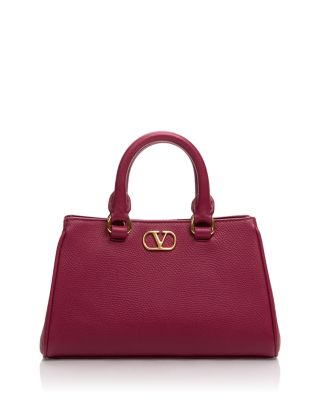 VLogo Grained Leather Mini Bag