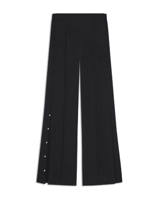Twill Snap Flare Pants