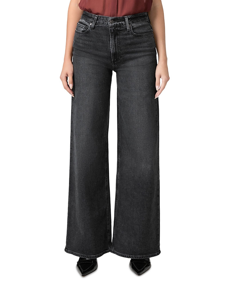 Paige Frances High Rise Wide Leg Jeans in Mezzanote