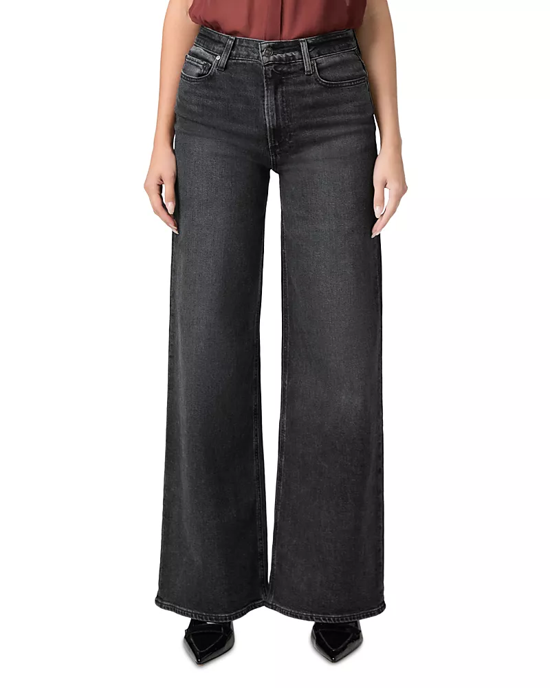 Paige Frances High Rise Wide Leg Jeans in Mezzanote