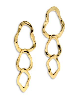 Alexis Bittar Brut Triple Link Statement Earrings