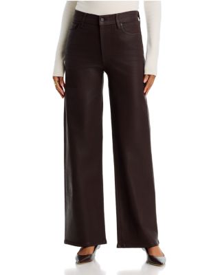 Le Slim Palazzo Jeans in Truffle Coated
