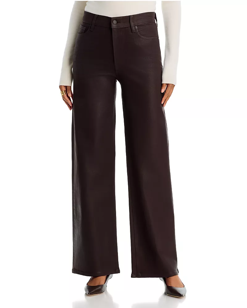 Frame Le Slim Palazzo Jeans in Truffle Coated