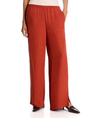 Slit Hem Pull On Pants