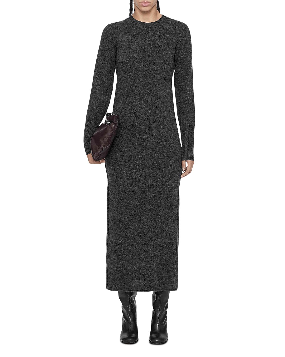Allsaints Erith Wool Maxi Sweater Dress