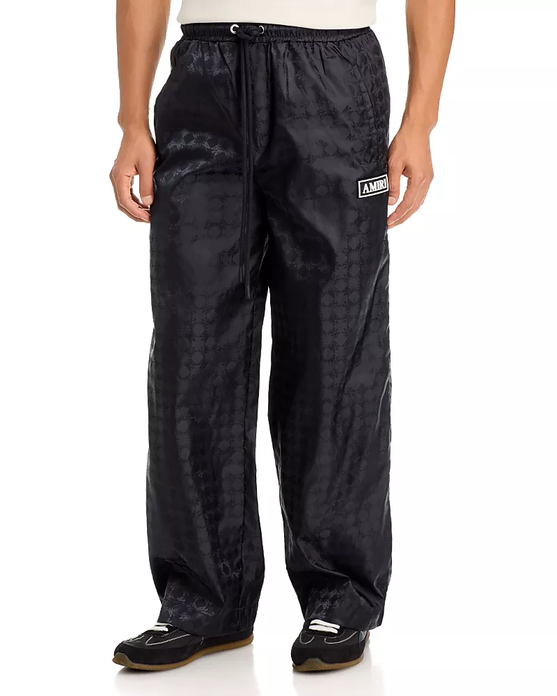 Amiri Regular Fit Ma Quad Monogram Logo Nylon Pants