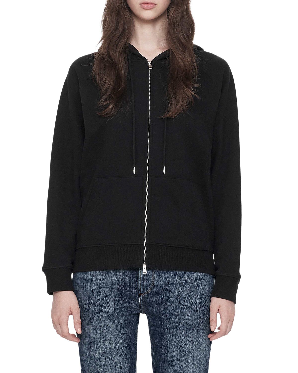 Allsaints Cotton Zip Hoodie Sweatshirt