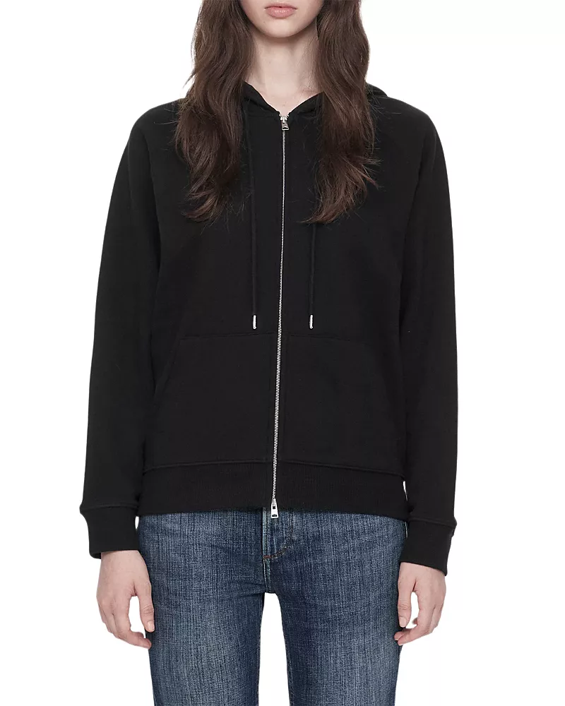 Allsaints Cotton Zip Hoodie Sweatshirt