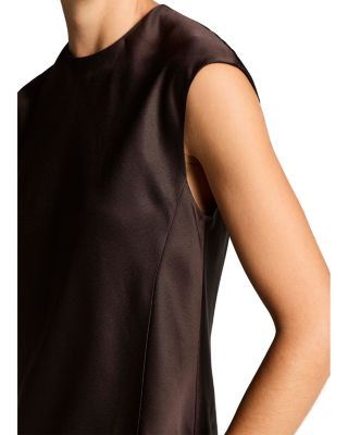 Relaxed Cap Sleeve Satin Top
