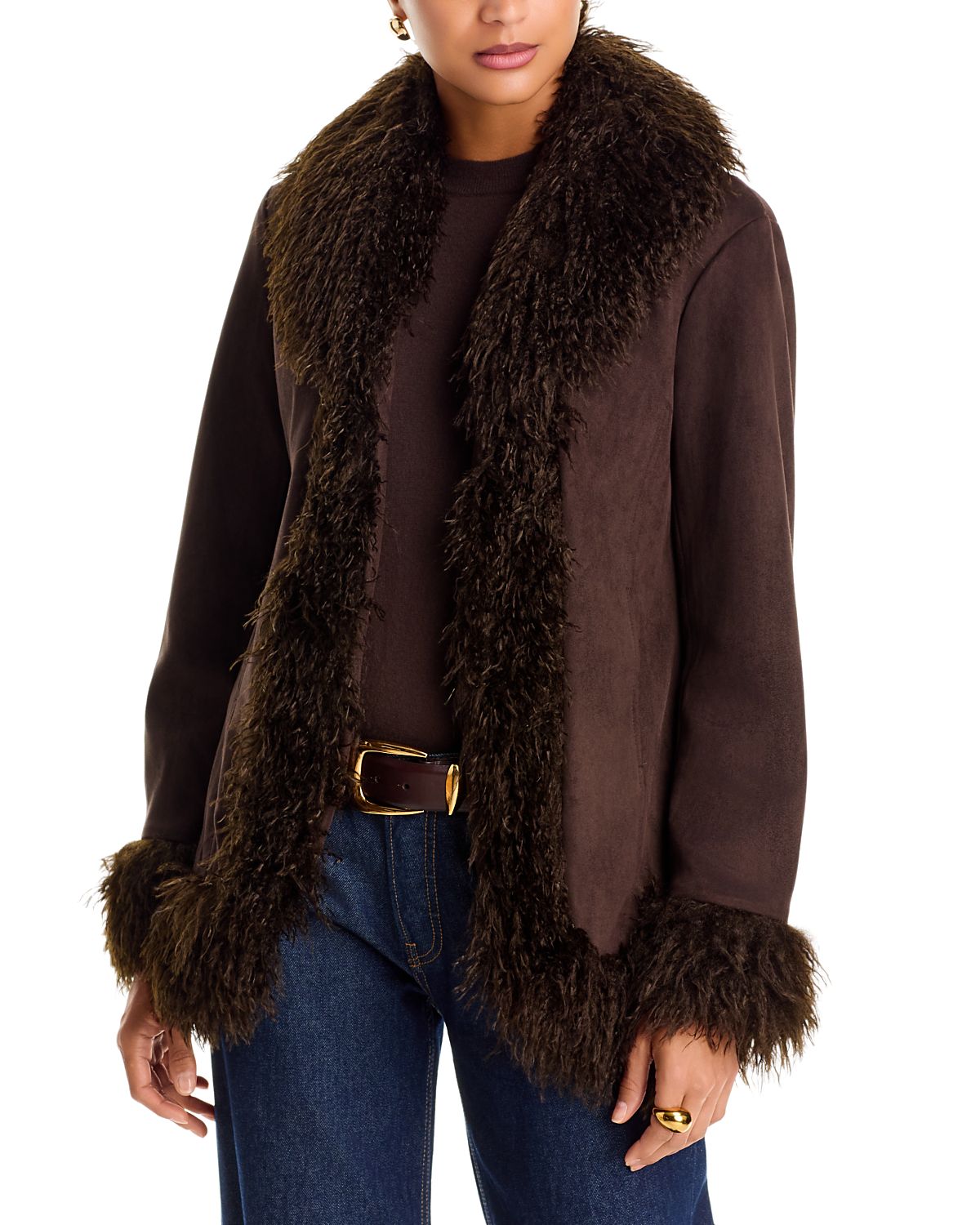 Love Token Natalia Faux Shearling Coat