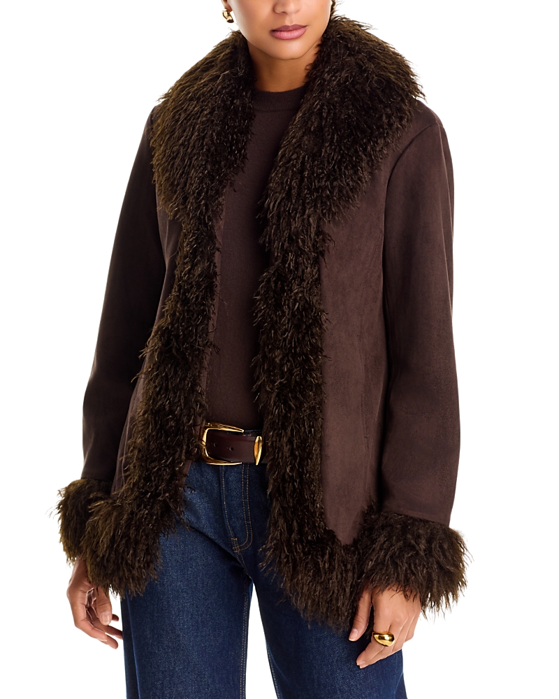 Love Token Natalia Faux Shearling Coat