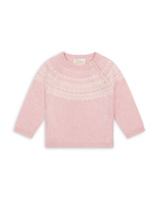 Girls' Fairisle Yoke Cashmere Sweater, Baby - Exclusive