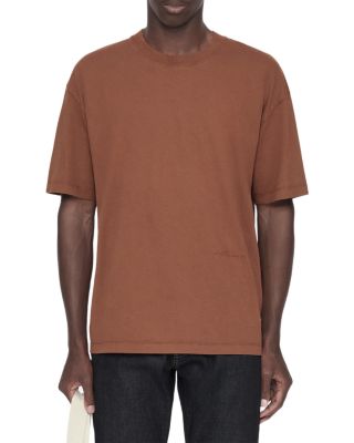 Maddox Cotton Plain Jersey Crewneck T-Shirt