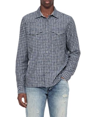 Court Cotton Check Pocket Shirt