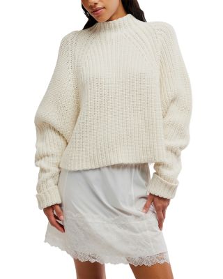 Free People Low Tide High Neck Cuffed Sweater