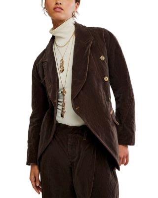 August Cotton Blend Velvet Jacket