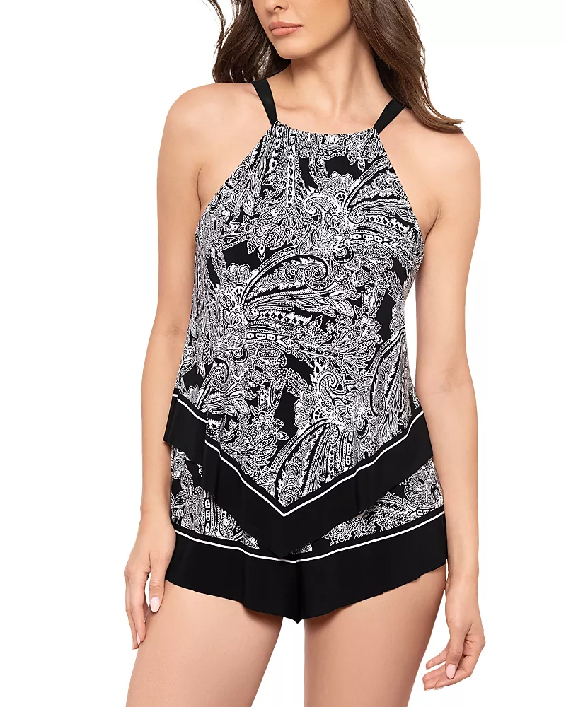 Magicsuit Borderline Annalise Faux Romper Swimsuit