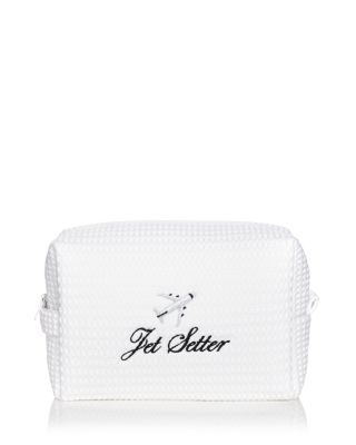 Jet Setter Waffle Cotton Blend Pouch