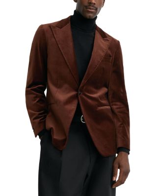 Cotton Blend Classic Peak Lapel Blazer - Exclusive