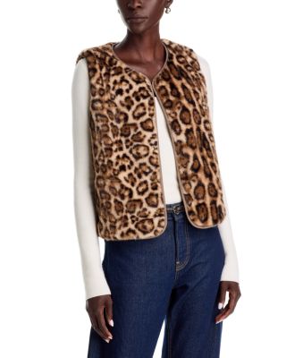 Animal Hillside Faux Fur Vest