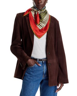 Concentric Stripes Silk Scarf