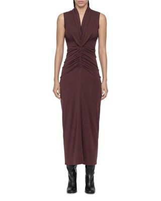 Dariya Draped Neck Maxi Dress