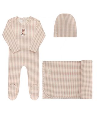  Unisex Gingham Owl Collection Layette Set - Baby