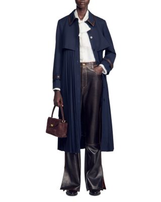 Regine Pleated Trench Coat
