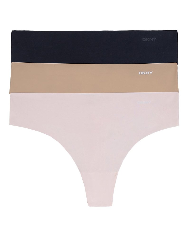 Dkny Seamless Litewear Cut Anywhere Thong 3PK